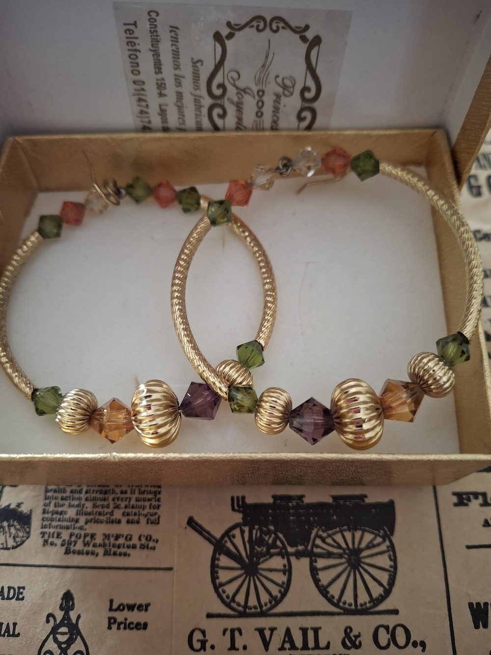 Boho Gold Plated Hoop Earrings
